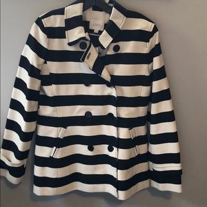Loft Corded Dobby Striped Trench